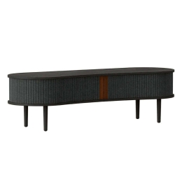 Έπιπλο Τηλεόρασης Audacious Horizons S 5112C707-04 140x46x40cm Black Oak-Dark Grey Umage