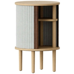 Τραπεζάκι Βοηθητικό Audacious Horizons S 5603C708-03 Φ38x59,3cm Oak-Light Grey Umage