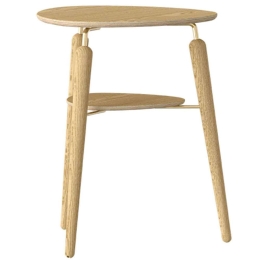 Τραπεζάκι Βοηθητικό My Spot 5571 46x45x59cm Oak-Brass Umage