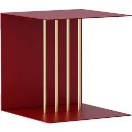 Ράφι Τοίχου Teaser 5008 30x30x30cm Red-Brass Umage