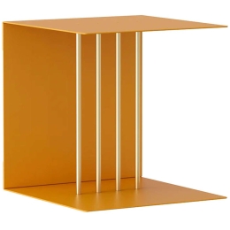 Ράφι Τοίχου Teaser 5009 30x30x30cm Yellow-Brass Umage