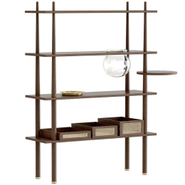Ραφιέρα Stories 5773C5773-4 110x35x148cm Dark Oak Umage