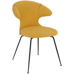 Καρέκλα Τραπεζαρίας Time Flies Horizons S 590-09C5901-3 57x59x83cm Yellow-Black Umage Ατσάλι,Polyester