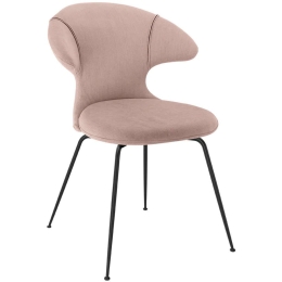 Καρέκλα Τραπεζαρίας Time Flies Horizons S 590-16C5901-3 57x59x83cm Rose-Black Umage Ατσάλι,Polyester