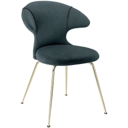 Καρέκλα Τραπεζαρίας Time Flies Horizons S 590-17C5901-1 57x59x83cm Grey Blue-Brass Umage Ατσάλι,Polyester