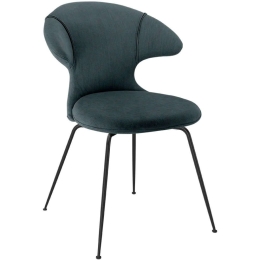 Καρέκλα Τραπεζαρίας Time Flies Horizons S 590-17C5901-3 57x59x83cm Grey Blue-Black Umage Ατσάλι,Polyester