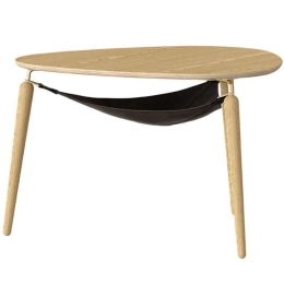 Τραπέζι Σαλονιού Hang Out 5570 Φ80x48,9cm Oak-Brass Umage