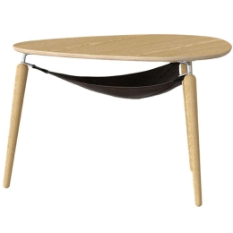 Τραπέζι Σαλονιού Hang Out 5579 Φ80x48,9cm Oak-Steel Umage