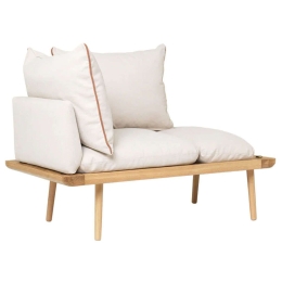 Ανάκλινδρο Lounge Around 5562C723-02 127x74,5x40,3cm Oak-Sand Umage
