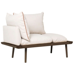 Ανάκλινδρο Lounge Around 5762C723-02 127x74,5x40,3cm Dark Oak-Sand Umage