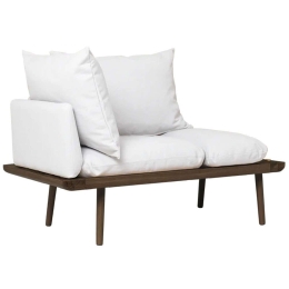 Ανάκλινδρο Lounge Around 5762C723-03 127x74,5x40,3cm Dark Oak-Light Grey Umage