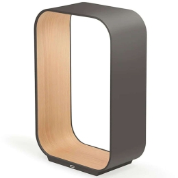 Φωτιστικό Επιτραπέζιο Με Usb Contour SM 10226 30,5x15x44,5cm Dim Led 780lm 8W 3000K Graphite-Oak Pablo Designs