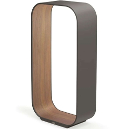 Φωτιστικό Επιτραπέζιο Με Usb Contour LG 10233 33x15x63,5cm Dim Led 780lm 8W 3000K Graphite-Walnut Pablo Designs