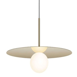 Φωτιστικό Οροφής Bola Disc 18 10674 45,7x12,7cm Dim Led 390lm 6W Brass Pablo Designs