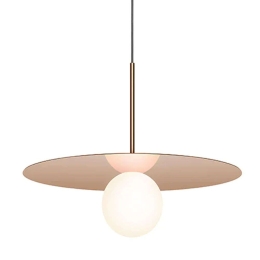 Φωτιστικό Οροφής Bola Disc 18 10677 45,7x12,7cm Dim Led 390lm 6W Rose Gold Pablo Designs