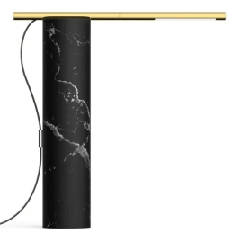 Φωτιστικό Επιτραπέζιο T.O 10752 7,5x33x33cm Dim Led 300lm 4,5W 3000K Marble Black-Brass Pablo Designs