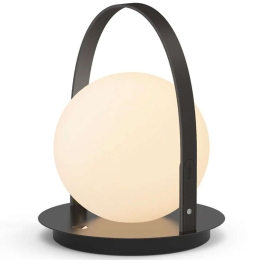 Φωτιστικό Επιτραπέζιο Επαναφορτιζόμενο Bola Lantern 10718 24,1x33cm Dim Led 280lm 3,2W Black Pablo Designs