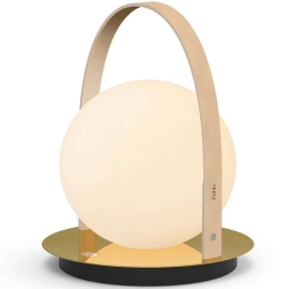 Φωτιστικό Επιτραπέζιο Επαναφορτιζόμενο Bola Lantern 10722 24,1x33cm Dim Led 280lm 3,2W Tan-Brass Pablo Designs