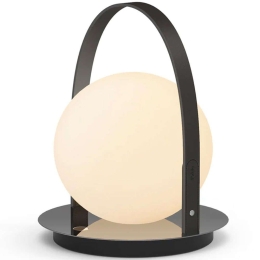 Φωτιστικό Επιτραπέζιο Επαναφορτιζόμενο Bola Lantern 10721 24,1x33cm Dim Led 280lm 3,2W Black-Dark Grey Pablo Designs