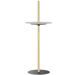 Φωτιστικό Δαπέδου Επαναφορτιζόμενο Nivél Pedestal 10850/10846 33x120cm Dim Led 350lm 6W Oak-White Pablo Designs
