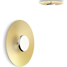 Φωτιστικό Τοίχου - Οροφής Sky 18 10764/10765 46x10cm Dim Led 1250lm 18W Aluminium-Brass Pablo Designs