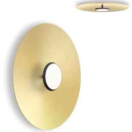 Φωτιστικό Τοίχου - Οροφής Sky 24 10764/10766 61x10cm Dim Led 1250lm 18W Black-Brass Pablo Designs