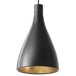 Φωτιστικό Οροφής Swell Single N 10301 20x36cm Dim E26 1050lm 13W 3000K Black-Brass Pablo Designs