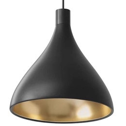Φωτιστικό Οροφής Swell Single M 10299 30x30cm Dim E26 1050lm 13W 3000K Black-Brass Pablo Designs