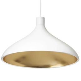 Φωτιστικό Οροφής Swell Single W 10304 41x25cm Dim E26 1050lm 13W 3000K White-Brass Pablo Designs