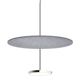 Φωτιστικό Οροφής Sky Sound 18 10570/10577 46x44,4cm Led 1250lm 18W Aluminium-Grey Pablo Designs