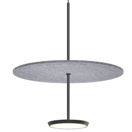 Φωτιστικό Οροφής Sky Sound 18 10570/10577 46x44,4cm Led 1250lm 18W Black-Grey Pablo Designs
