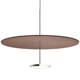 Φωτιστικό Οροφής Sky Dome 24 10570/10586 61x44,4cm Led 1250lm 18W Aluminium-Walnut Pablo Designs