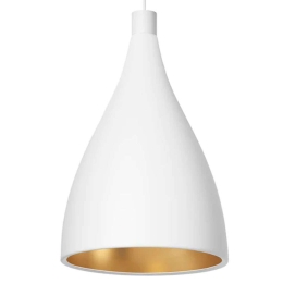 Φωτιστικό Οροφής Swell XL Single N 10589 30x51cm Dim E26 1050lm 13W 3000K White-Brass Pablo Designs