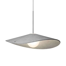 Φωτιστικό Οροφής Bola Felt 24 10684 61x15,2cm Dim Led 1100lm 12W Chrome-Grey Pablo Designs
