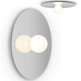 Φωτιστικό Τοίχου - Οροφής Bola Disc 32/8 10626 20,2x81,2cm Dim Led 1710lm 20W Chrome Pablo Designs