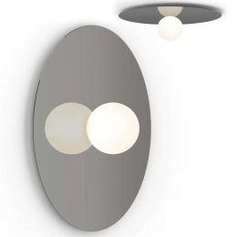 Φωτιστικό Τοίχου - Οροφής Bola Disc 32/8 10627 20,2x81,2cm Dim Led 1710lm 20W Dark Grey Pablo Designs