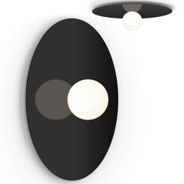 Φωτιστικό Τοίχου - Οροφής Bola Disc 32/8 10701 20,2x81,2cm Dim Led 1710lm 20W Black Pablo Designs