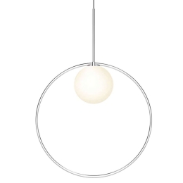 Φωτιστικό Οροφής Bola Halo 18/6 10634 Φ45,7cm Dim Led 1100lm 12W Chrome Pablo Designs
