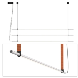 Φωτιστικό Οροφής - Ράγα T.O 3 Stack 3X10874/10877/2X10880 137x26cm Dim Led 750lm 10W 2700K Grey-Orange Pablo Designs