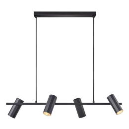 Φωτιστικό Οροφής - Ράγα Alanis 4 2213423003 GU10 90x15cm Black Nordlux