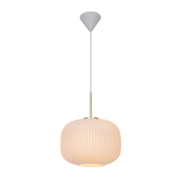 Φωτιστικό Οροφής Κρεμαστό Milford 30 2213213001 E27 23,5x30cm Opal White Nordlux