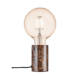 Επιτραπέζιο Φωτιστικό Siv Marble 45875018 E27 10,3x6,4cm Brown Nordlux