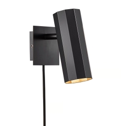 Φωτιστικό Τοίχου Alanis 2213441003 Φ6x12x15cm Gu10 15W Black Nordlux