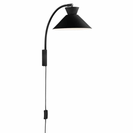 Φωτιστικό Τοίχου Dial 2213371003 E27 38,5x40cm Black Nordlux