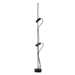 Φωτιστικό Δαπέδου Clap 75705-233 12x126,6cm Led 2x6W 3000K Black Faro Barcelona