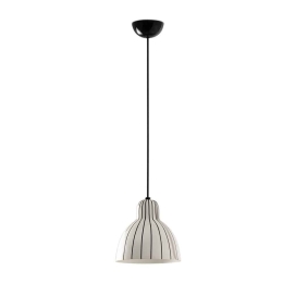 Φωτιστικό Οροφής Venice Stripes 64255-127 20x19,7cm 1xE27 15W White-Black Faro Barcelona