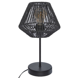 Επιτραπέζιο φωτιστικό PWL-1106 pakoworld Ε27 μαύρο Φ19x34εκ