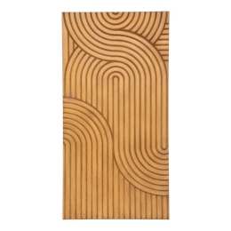 Διακοσμητικό τοίχου PWD-0115 pakoworld MDF καφέ 80x3.5x80εκ