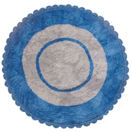 Χαλάκι Παιδικό Target Blue Palamaiki 140X140cm Round