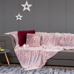 Κουβέρτα Φωσφοριζέ Christmas Lucius Red Palamaiki Μονό 160x220cm Flannel
